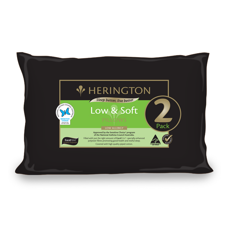 Herington 2 Pack Low & Soft Pillows