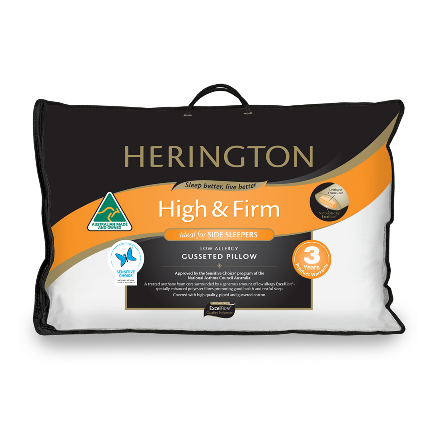 Herington High & Firm Gusseted Pillow
