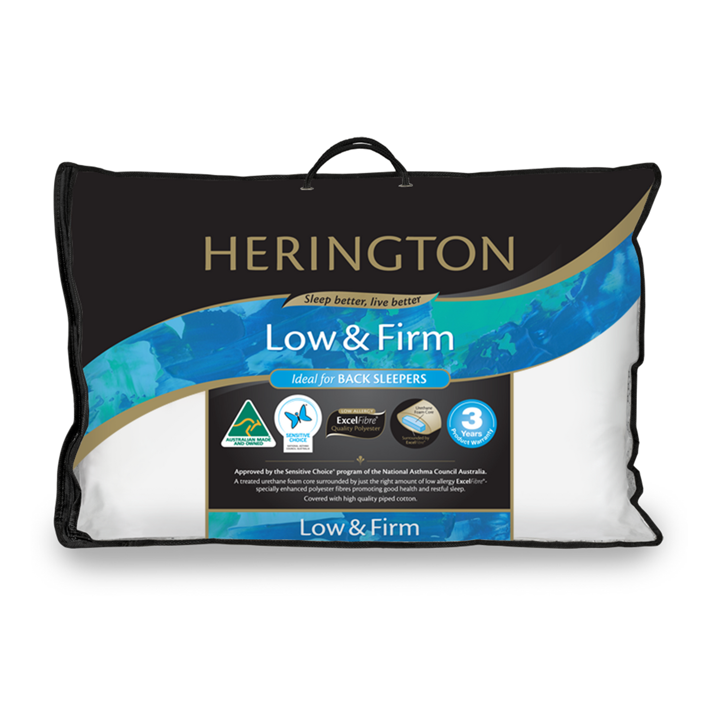 Herington Low & Firm Non Gusseted Pillow