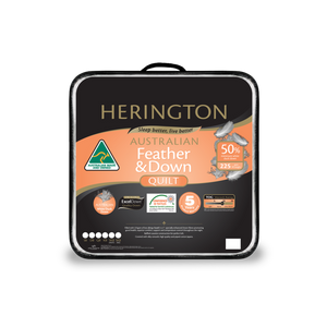 Herington White Duck Down & Feather 50 Quilt