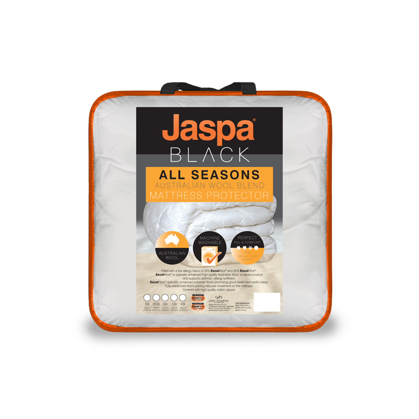 Jaspa Black All Seasons Mattress Protector