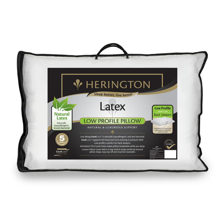 Herington Latex Low Profile Pillow